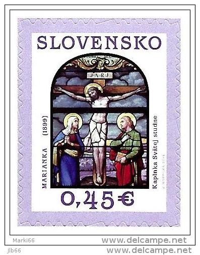 2014 Timbre Auto Adhésif Paques Christ De Karel Ondracek YT 638 / Easter Self Adhesive Stamp - Ungebraucht