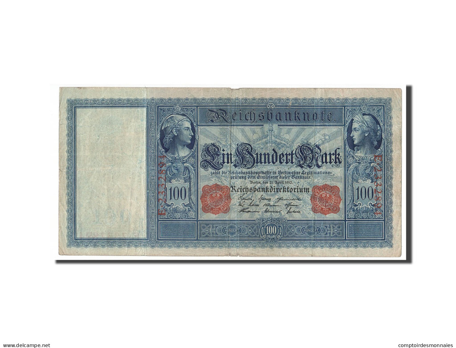 Billet, Allemagne, 100 Mark, 1910, 1910-04-21, KM:42, TTB - 100 Mark