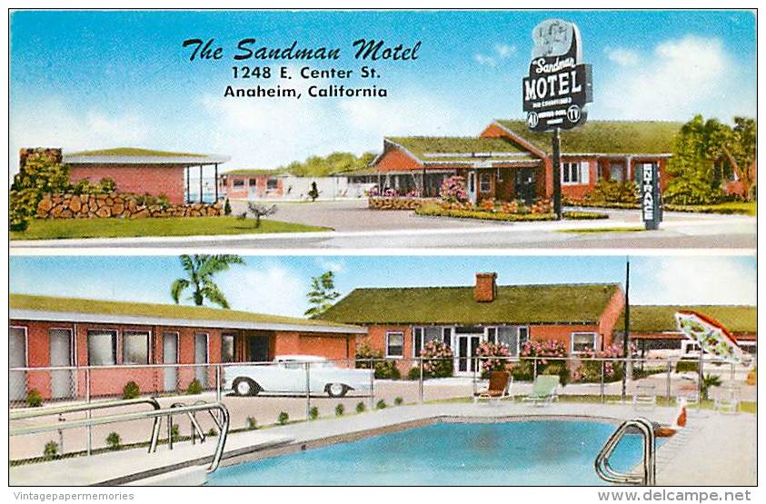 199369-California, Anaheim, Sandman Motel, Multi-View, Swimming Pool, MWM No 23,183F - Anaheim