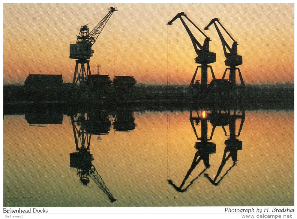 Postcard - Birkenhead Docks, Wirral Peninsula. A - Other & Unclassified