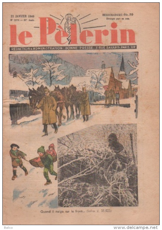 Le Pelerin  21 Janvier 1940 - 1900 - 1949