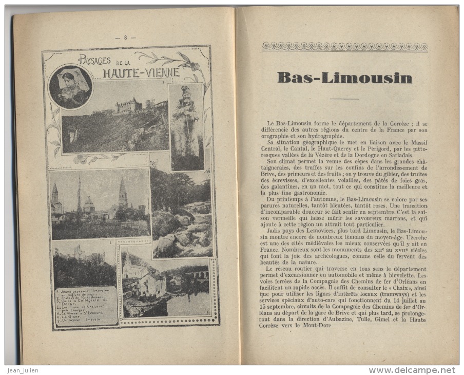 LIMOUSIN - MARCHE - QUERCY - PERIGORD -  " Un Beau Voyage " - 8 Scans - Limousin