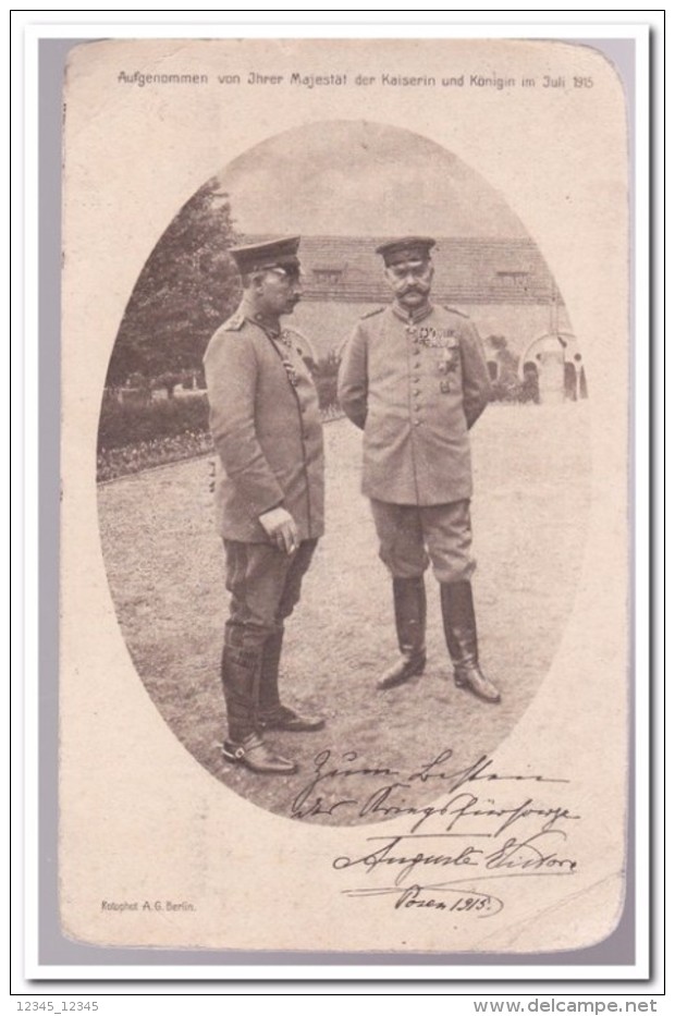 Aufgenommen Von Ihrer Majestät Der Kaiserin Und Königin Im Juli 1915 ( Rechts Unten Ein Kleine Nicken ) - Rode Kruis