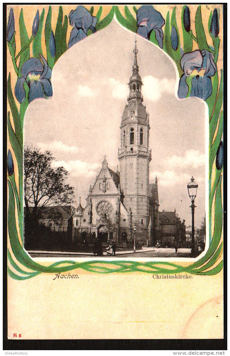 DC1156 - DEUTSCHLAND - AACHEN - CHRISTUSKIRCHE - ART NOUVEAU CARD - Aachen