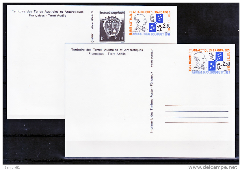 TAAF 1-cp Et 2-cp     Neuf ** MNH Sin Charmela Cote 13.5 - Postal Stationery