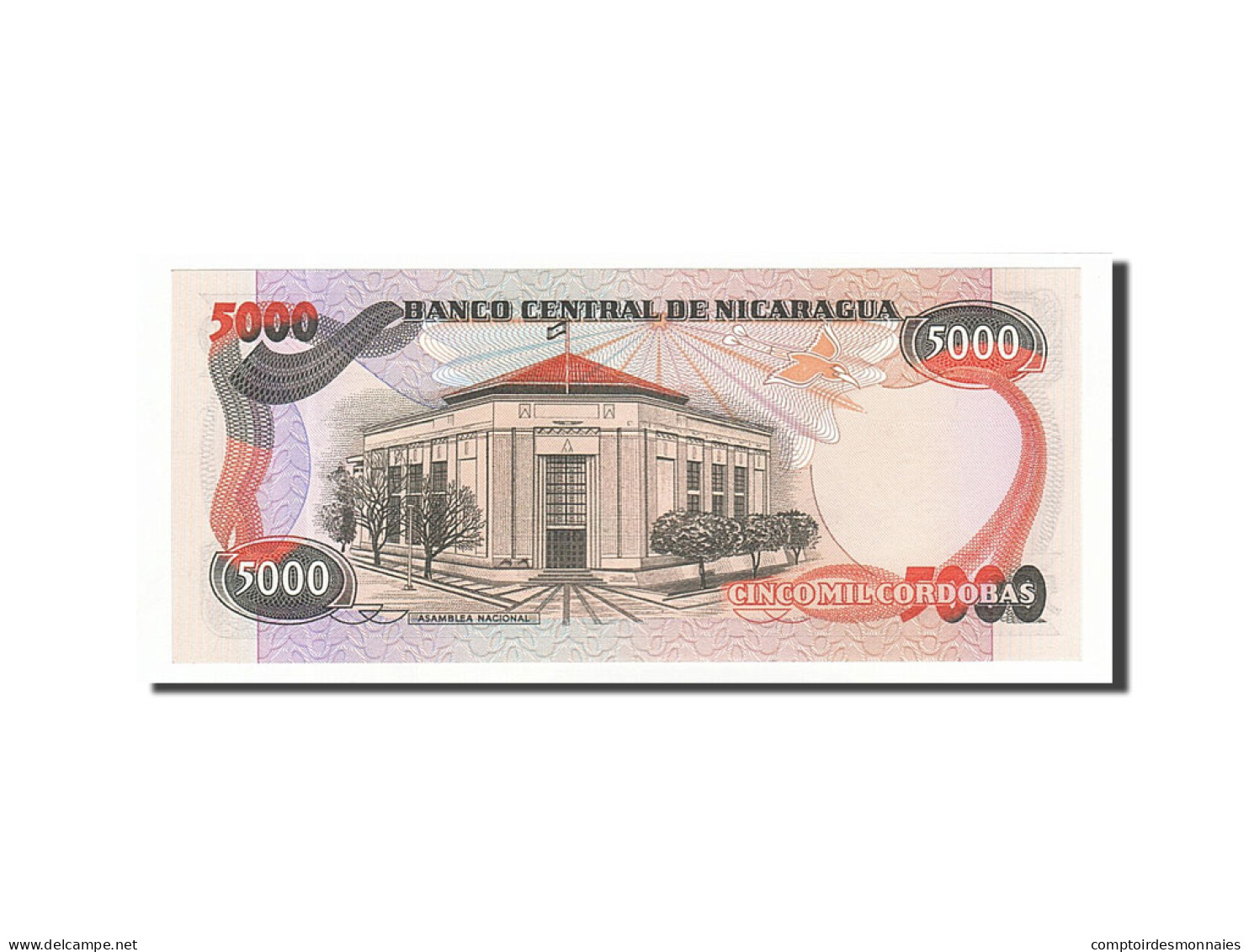 Billet, Nicaragua, 5000 Cordobas, 1987, Undated, KM:146, NEUF - Nicaragua