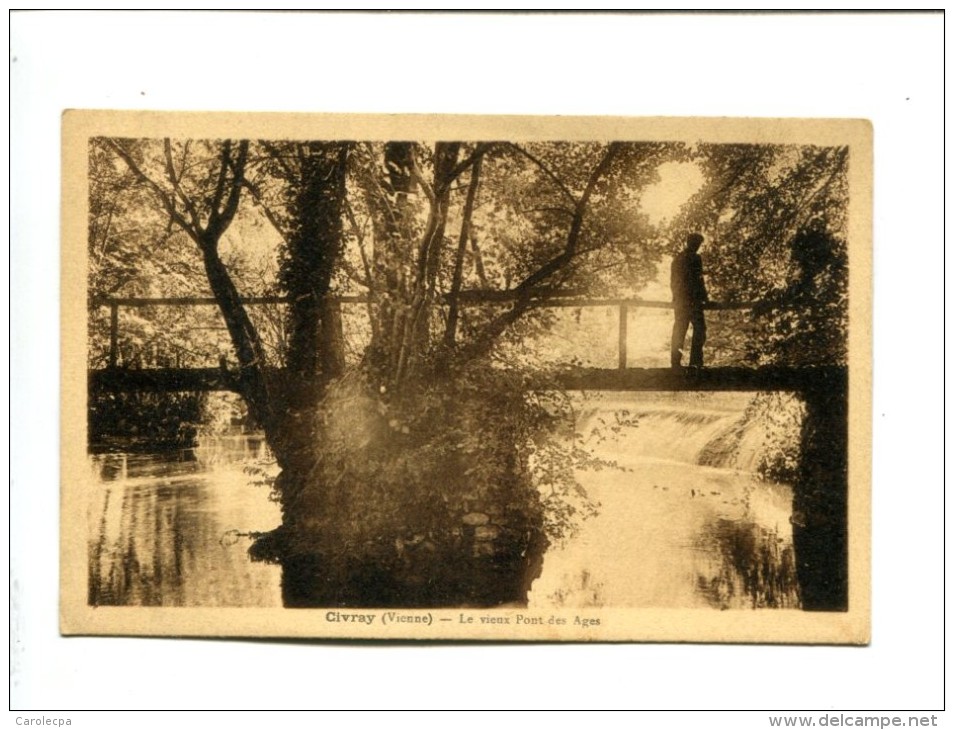 Cp - CIVRAY (86) LE VIEUX PONT DES ANGES - Civray