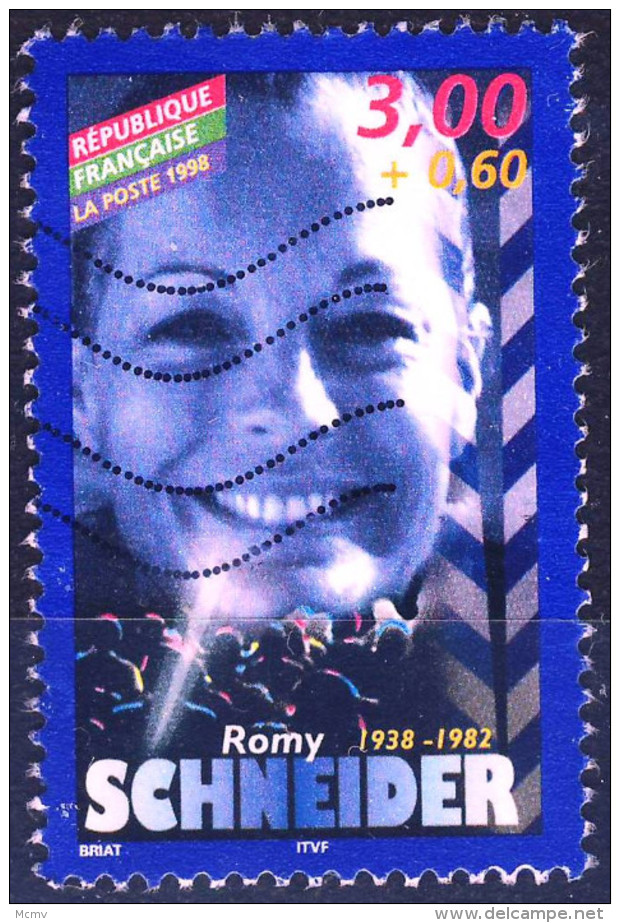 3187 ROMY SCHNEIDER OBLITERE ANNEE 1998 - Gebraucht
