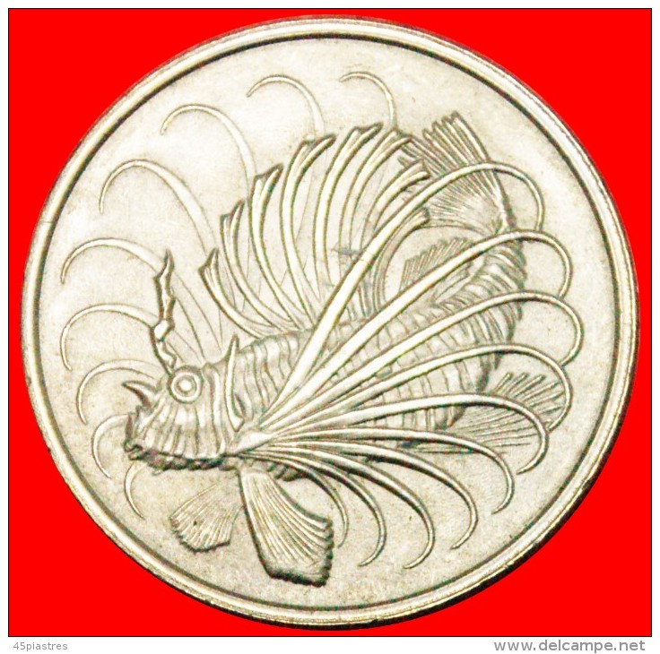 • LIONFISH: SINGAPORE ★ 50 CENTS 1980! UNC! LOW START &#9733; NO RESERVE! - Singapore