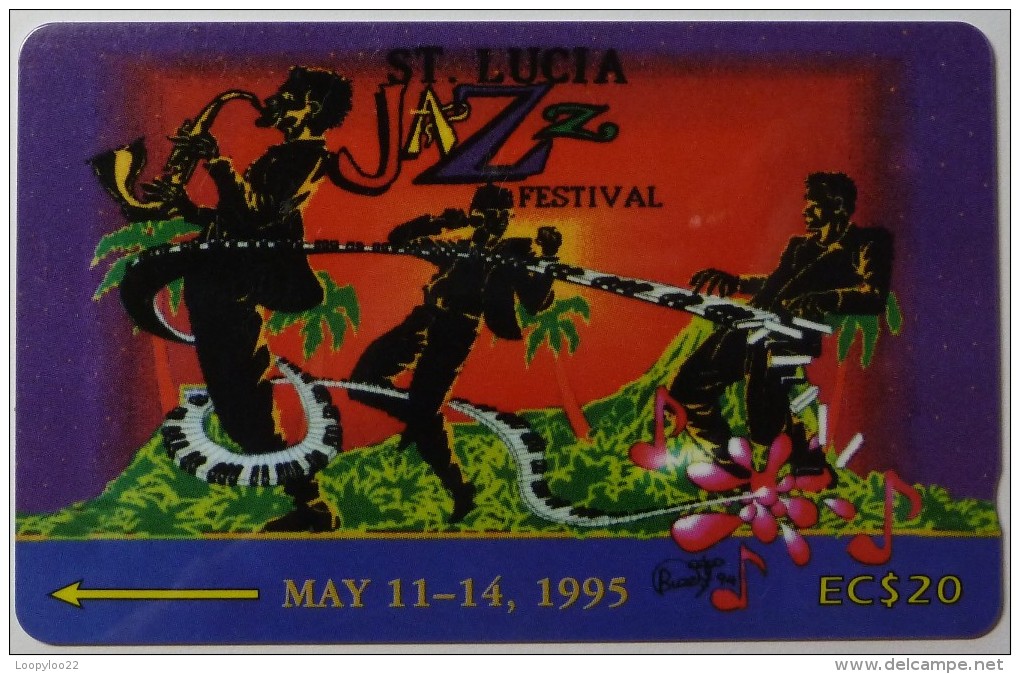 SAINT LUCIA - GPT - 19CSLA - $20 - STL-19A - Jazz Festival 1995 - Used - Saint Lucia