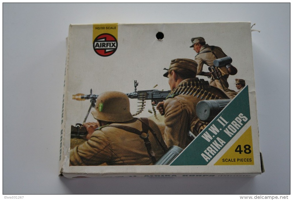 Airfix WW2 Afrika Korps, Scale HO/OO, Vintage - Figurines