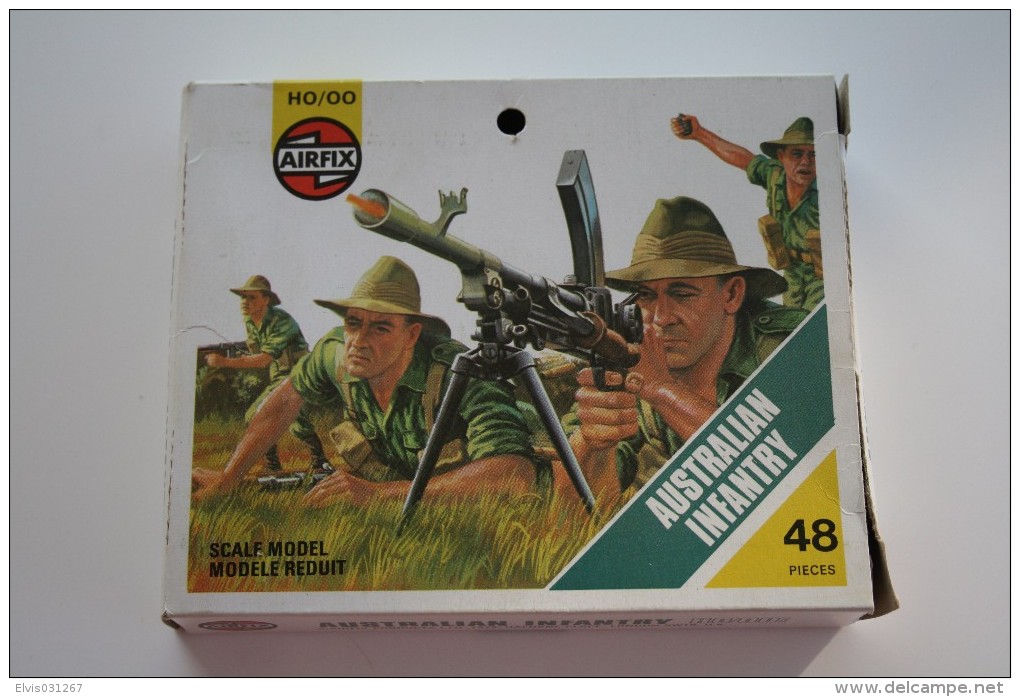 Airfix WW2 Australian Infantry, Scale HO/OO, Vintage - Figurines