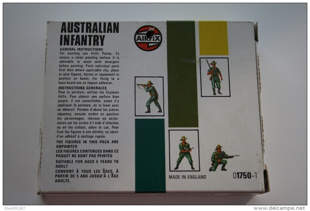 Airfix WW2 Australian Infantry, Scale HO/OO, Vintage - Figurines