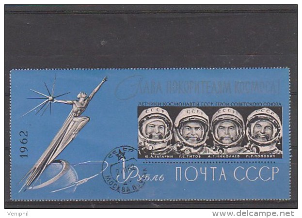 URSS -TIMBRE N° 2601 -OBLITERE -COSMONAUTES SOVIETIQUES -ANNEE 1962 - Russia & USSR