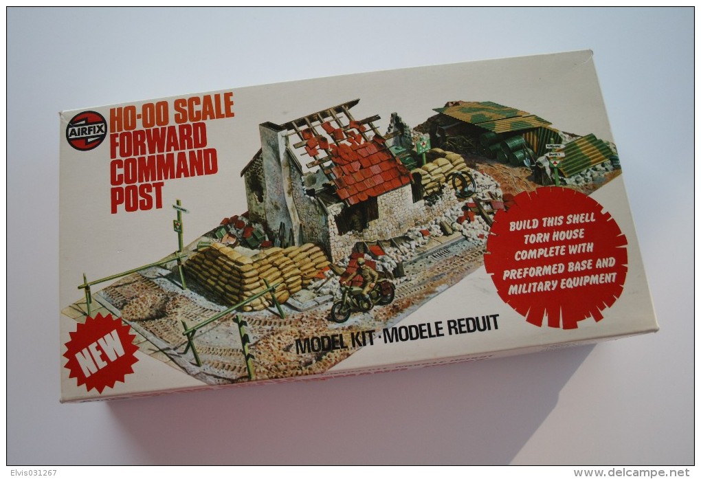 Vintage MODEL KIT : Airfix Forward Command Post + Extra's, Scale HO/OO, Vintage - Figurines