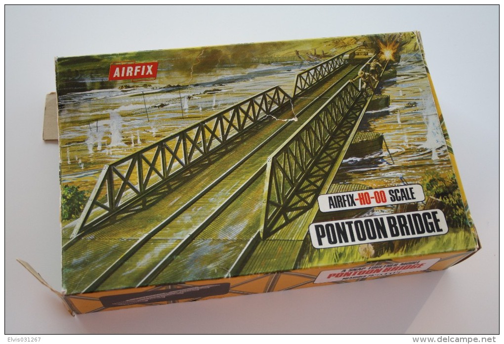 Airfix Pontoon Bridge + Extra´s, Scale HO/OO, Vintage - Figurines