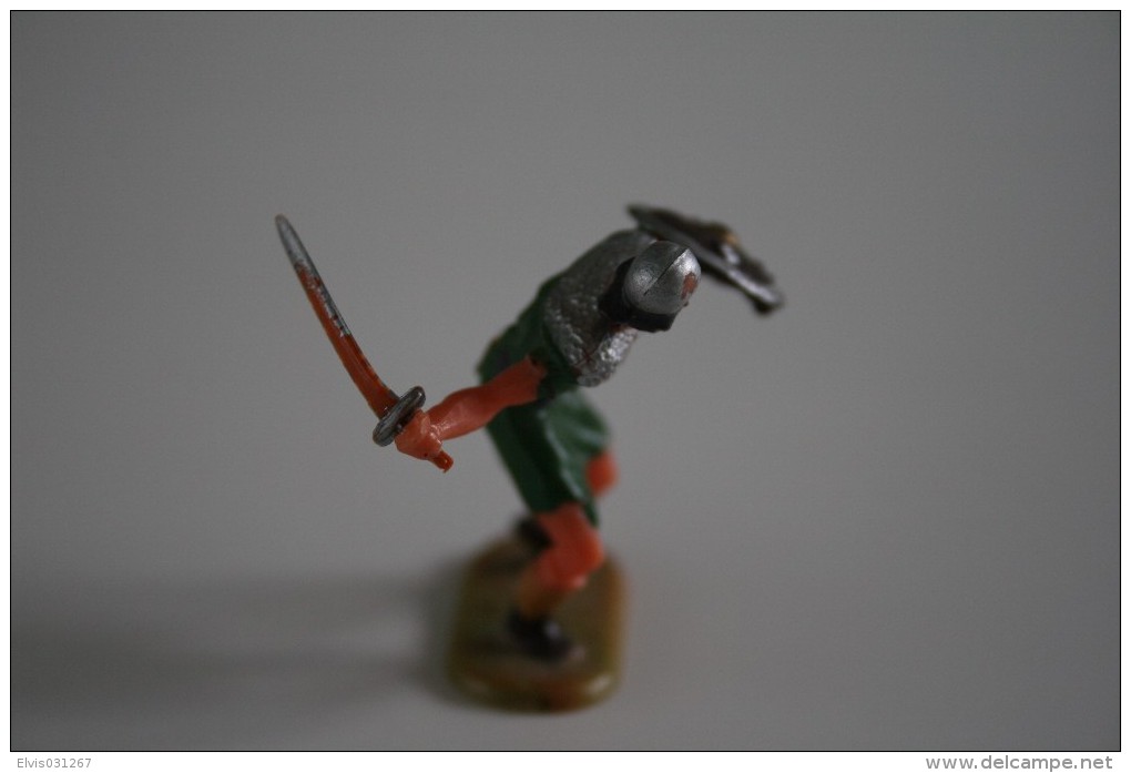 Elastolin, Lineol Hauser, H=40mm, Norman, Plastic - Vintage Toy Soldier - Figurines