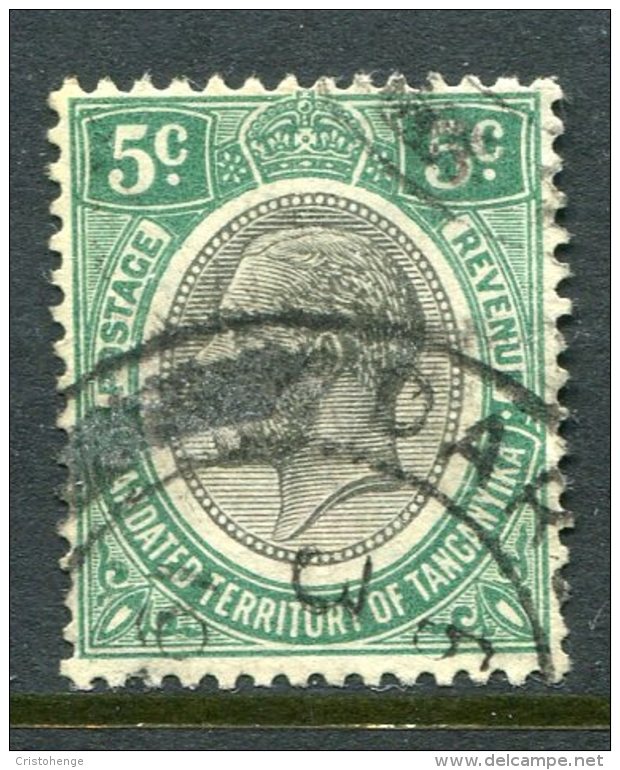 Tanganyika 1927-31 KGV - 5c Green Used (SG 93) - Tanganyika (...-1932)