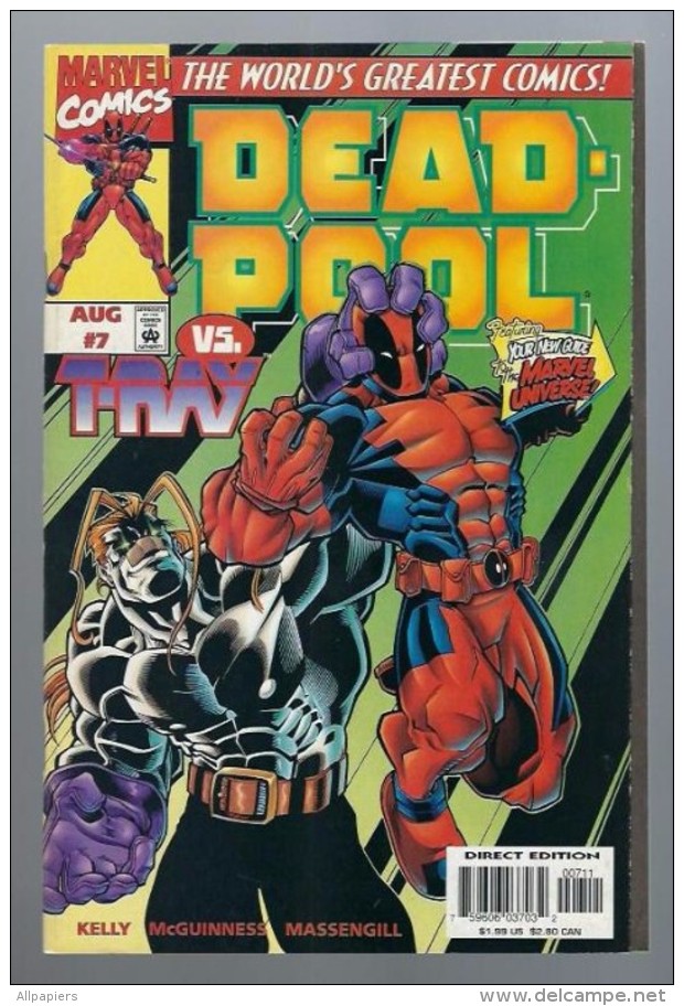 Dead Pool Vol 1 N°7 Typhoid...It Ain't Just Fer Cattle Any More Or Head Trips - Anniversary Issue De 1997 - Marvel