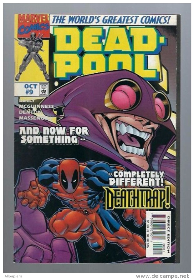 Dead Pool Vol 1 N°9 Heroes Reburned - Deadlines De 1997 - Marvel
