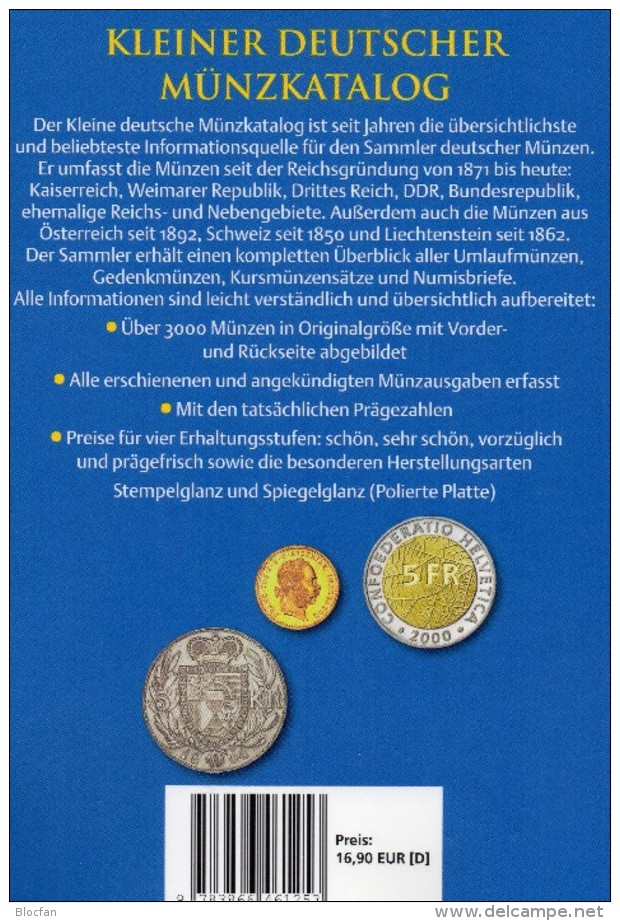 Schön Kleiner Deutschland+Leuchturm EURO-Münzkatalog 2016 New 27€ Coin D 3.Reich Saar Memel Danzig SBZ DDR AM BRD EUROPA - Matériel Et Accessoires