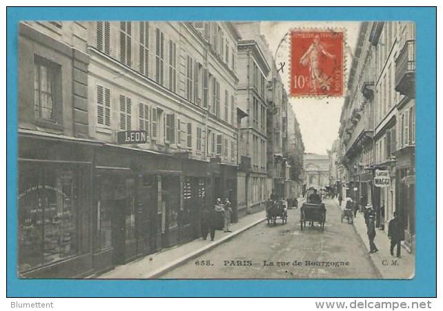 CPA 658 - La Rue De Bourgogne PARIS VIIème - Editeur C.M - District 07