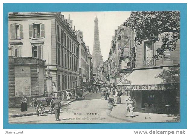 CPA 868 - La Rue Saint-Dominique PARIS VIIème - Editeur C.M - Distrito: 07