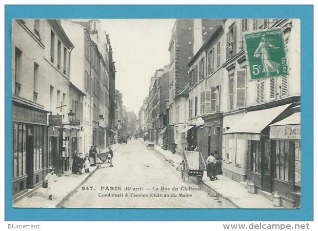 CPA 947 - Rue Du Château  PARIS XIVème- Editeur C.M - District 14