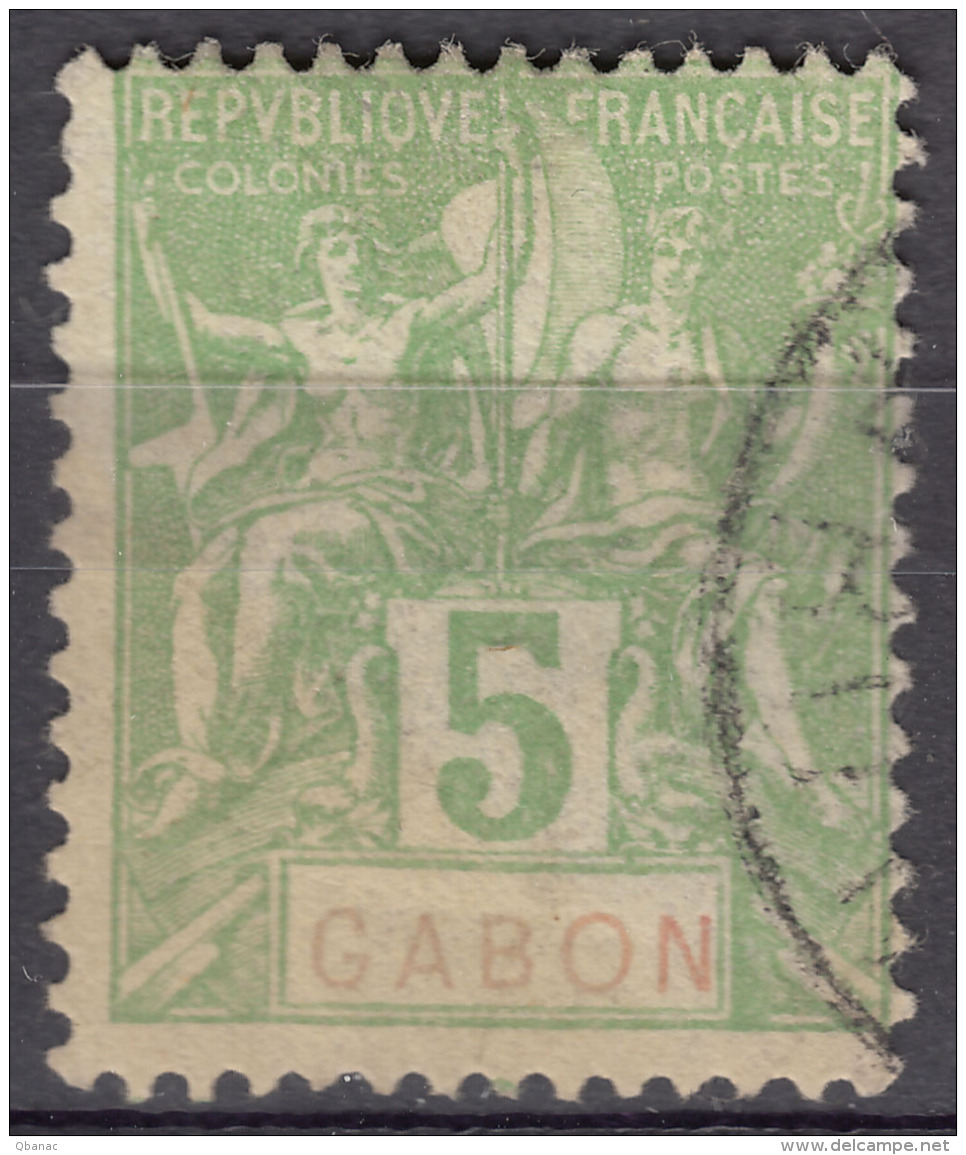 Gabon 1904 Yvert#19 Used - Usados