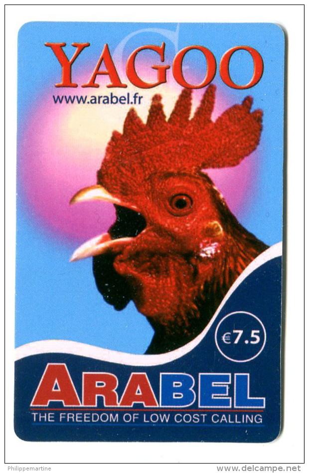 Télécarte Arabel : Coq - Hühnervögel & Fasanen