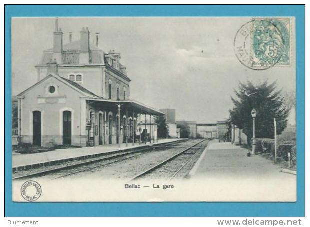 CPA - Chemin De Fer La Gare De BELLAC 87 - Bellac