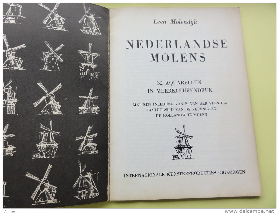 Boekje  *   Nederlandse Molens  - 32 Aquarellen In Meerkleurendruk  - Leen Molendijk (Molen - Moulin) - Vecchi