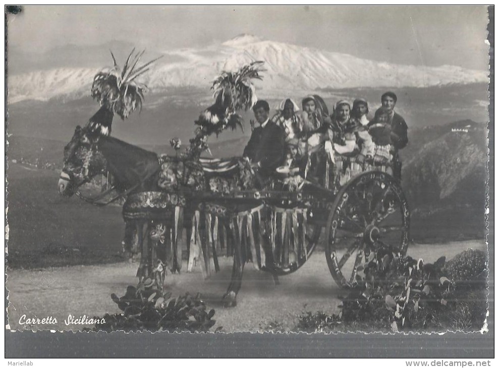 CARRETTO SICILIANO - PANORAMA.VIAGGIATA .-1952.FP-I253-M - Andere & Zonder Classificatie