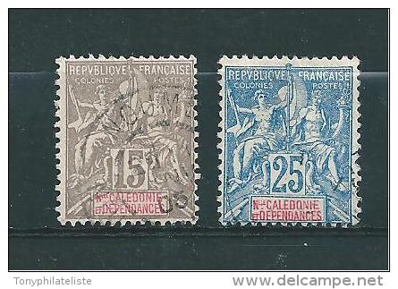 Nouvelle Calédonie  Timbre De 1900/04  N°61/62  Oblitérés - Used Stamps