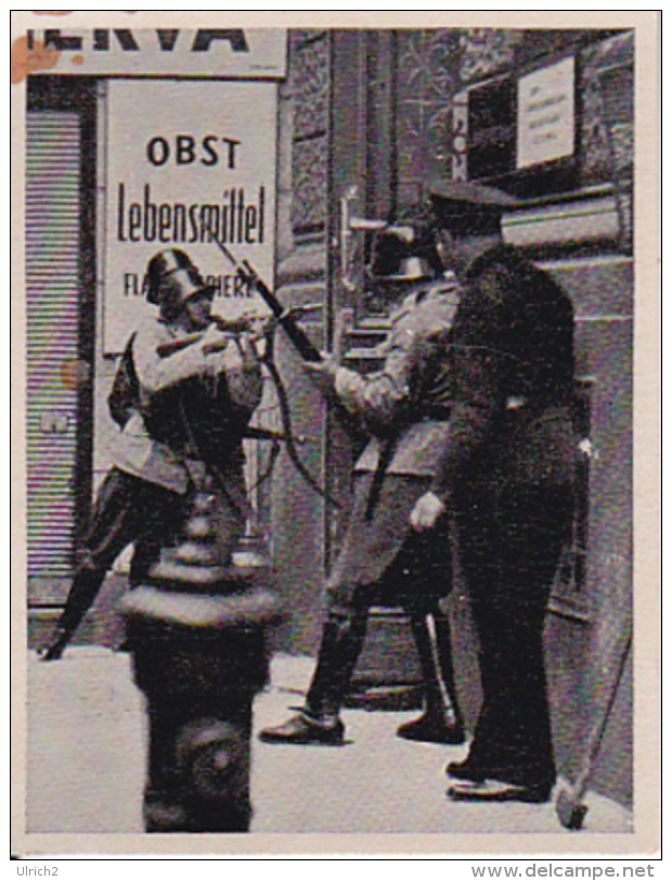 Austria Tabak - Sammelbild Adolf Hitler Und Sein Weg Zu Großdeutschland - Feuergefecht RAVAG Putsch 1934 (22512) - Sonstige & Ohne Zuordnung