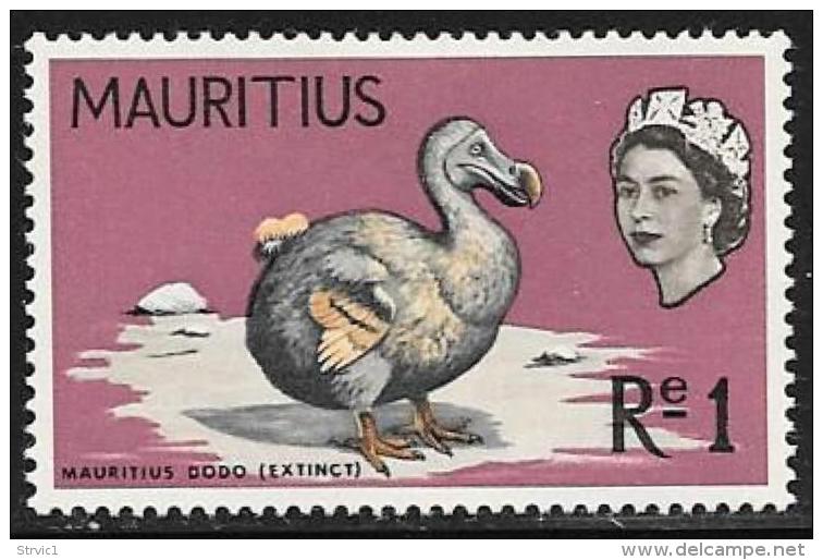 Mauritius, Scott # 332 Mint Hinged Bird, 1968 - Maurice (1968-...)