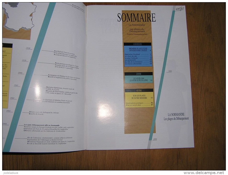 LA NORMANDIE Les Plages Du Débarquement France 6 Juin 44 Guerre 40 45 WW II Militaria Parcours Artis Historia 1940 1945 - Guerre 1939-45