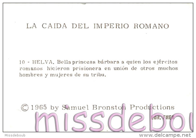 LA CAIDA DEL IMPERIO ROMANO -  Editorial Fher 1966 - Cromos Sueltos - N°10 - Otros & Sin Clasificación