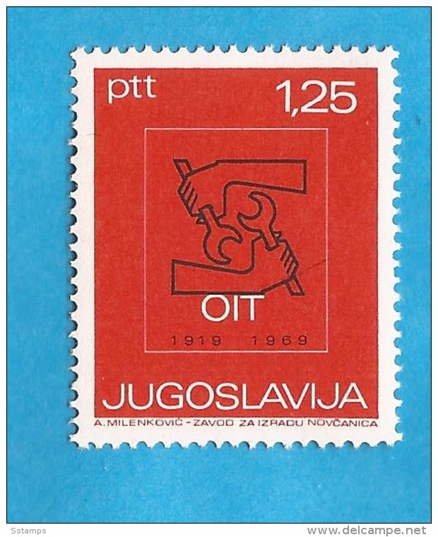 1969  1317  ILO ARBEITSORGANISATION  JUGOSLAVIJA JUGOSLAWIEN  MNH - Neufs