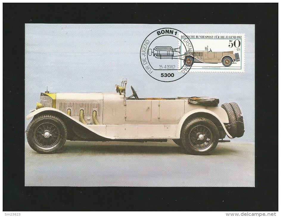 BRD 1982  Mi.Nr. 1124 , Mercedes-Tourenwagen 1913 - Historische Kraftfahrzeuge - Maximum Karte - S Bonn - 15.04.1982 - Other & Unclassified