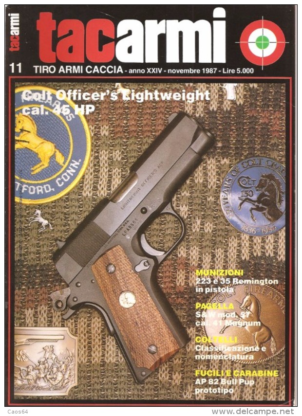 TACARMI   ANNO XXIV  N.11  NOVEMBRE 1987 - Italien