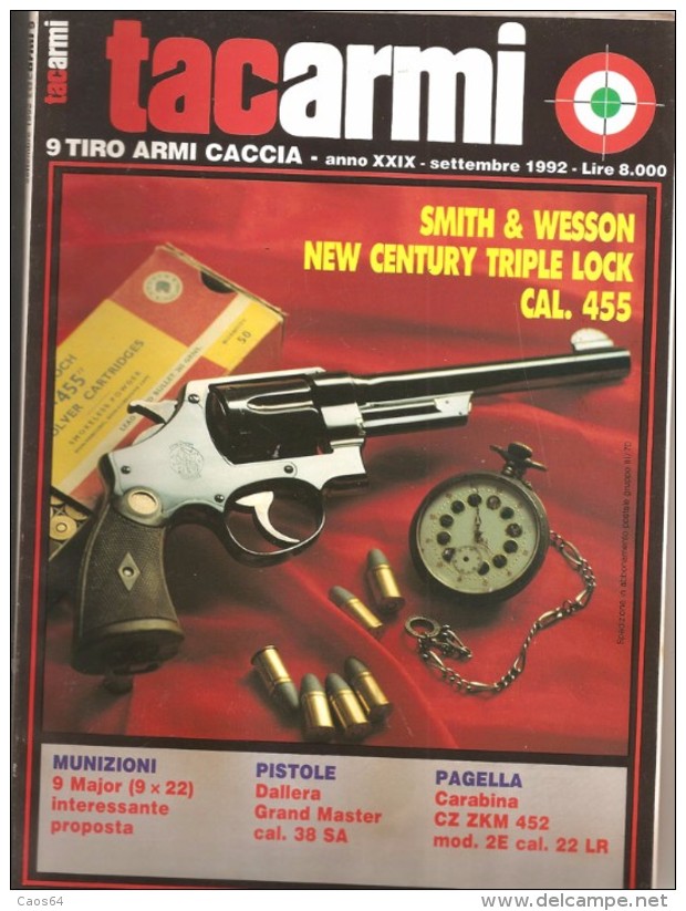 TACARMI   ANNO XXIX  N.9  SETTEMBRE 1992 - Italian