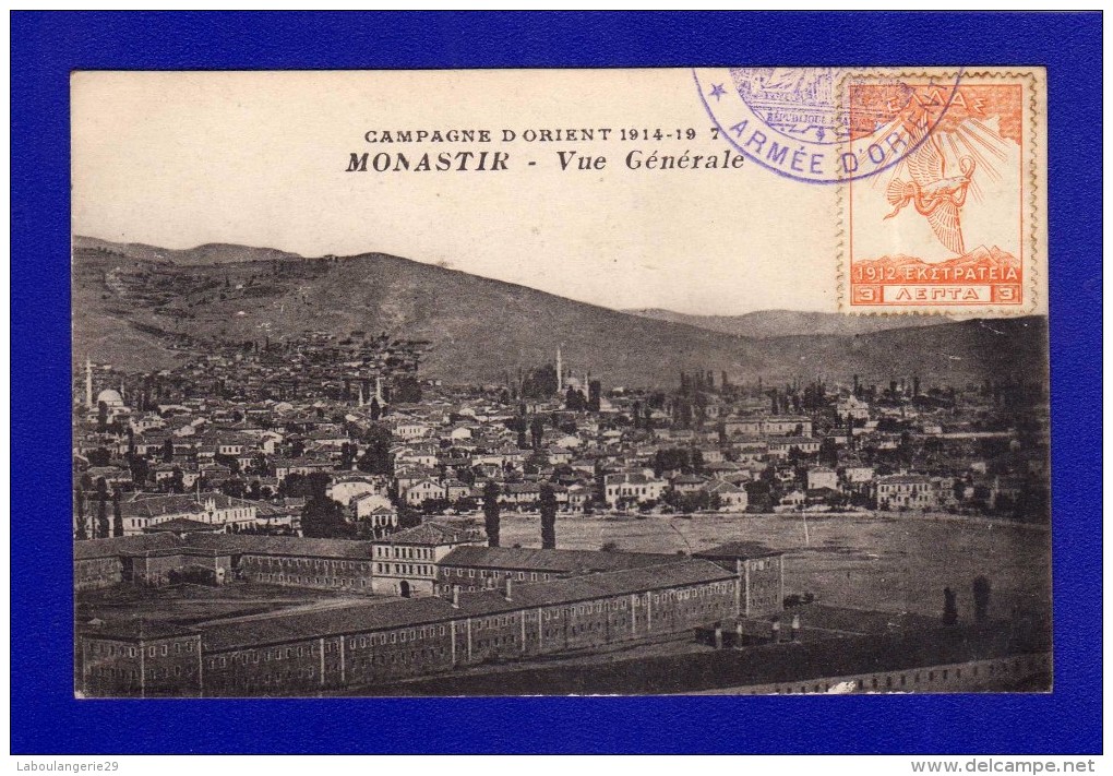 N°747. CAMPAGNE D´ORIENT 1914-1917. MONASTIR - VUE GENERALE . THEMES MILITARIA - Serbia