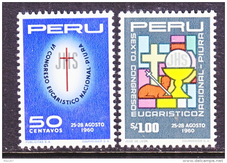 PERU  479-80   **   EUCHARIST   RELIGION - Peru