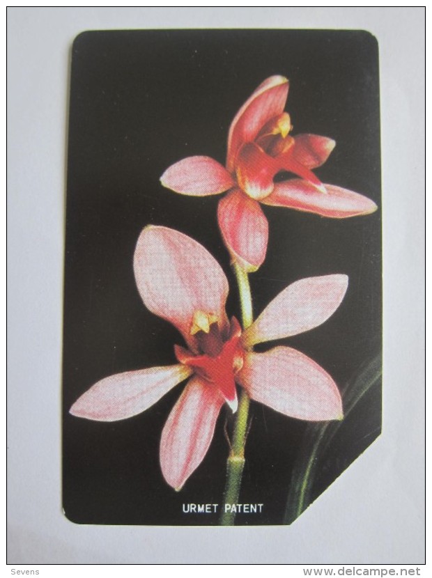Urmet Phonecard,SRL-17 Orchids,used - Sierra Leona