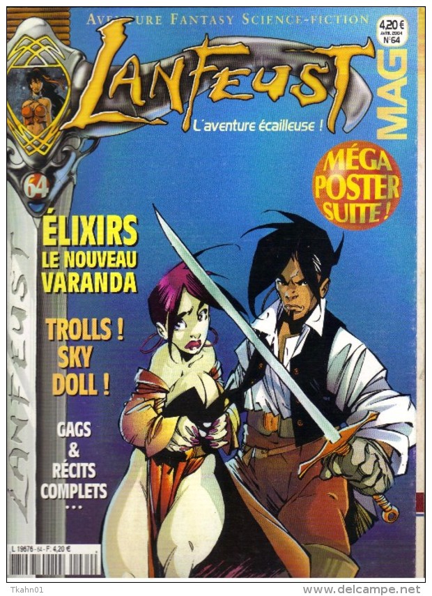 LANFEUST-MAG  N ° 64   REVUE B-D  AVENTURE  FANTASY SCIENCE-FICTION - Lanfeust De Troy