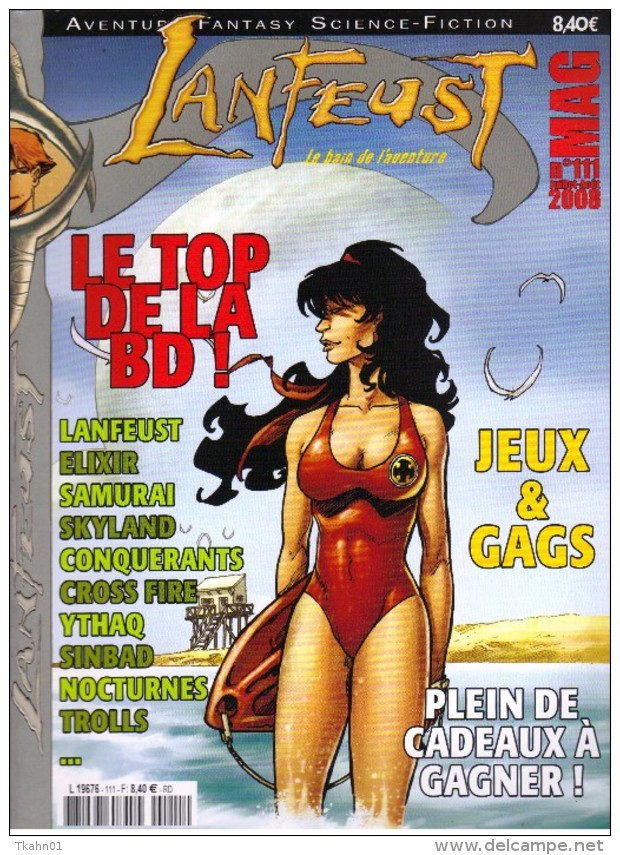 LANFEUST-MAG  N ° 111   REVUE B-D  AVENTURE  FANTASY SCIENCE-FICTION JUILLET/AOUT 2008 - Lanfeust De Troy