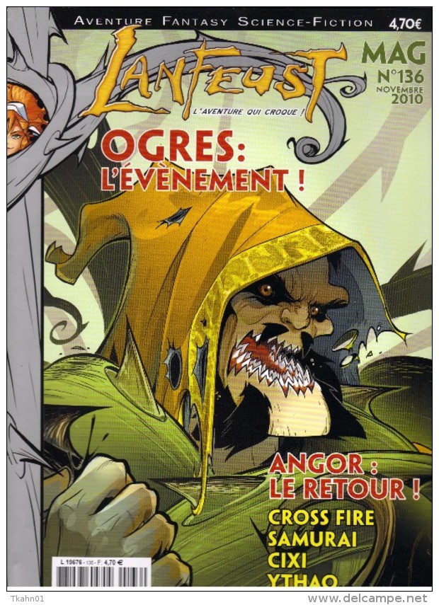 LANFEUST-MAG  N ° 136   REVUE B-D  AVENTURE  FANTASY SCIENCE-FICTION - Lanfeust De Troy