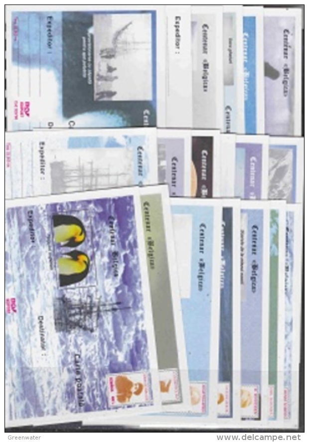 Romania 1998 Postal Stationery Belgica / De Gerlache 19 Cards Unused (28954) - Spedizioni Antartiche