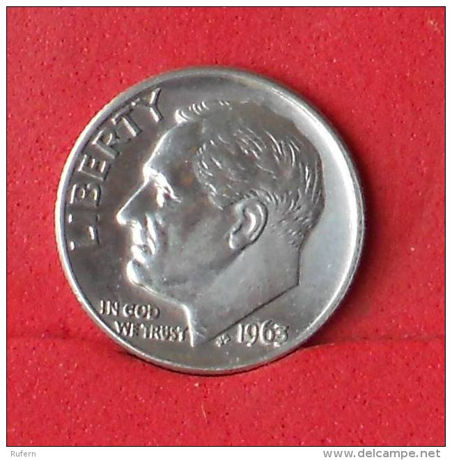 USA 1 DIME 1963 - 2,5 GRS - 0,900 SILVER   KM# 195 - (Nº14665) - 1946-...: Roosevelt